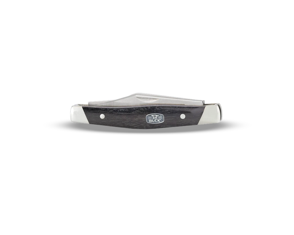 Buck Stockman 3 Blade Knife Ebony Handle - - Mansfield Hunting & Fishing - Products to prepare for Corona Virus