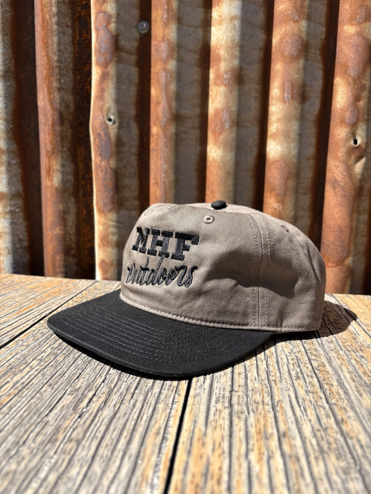 MHF Outdoors Cotton Cap - Walnut/Black