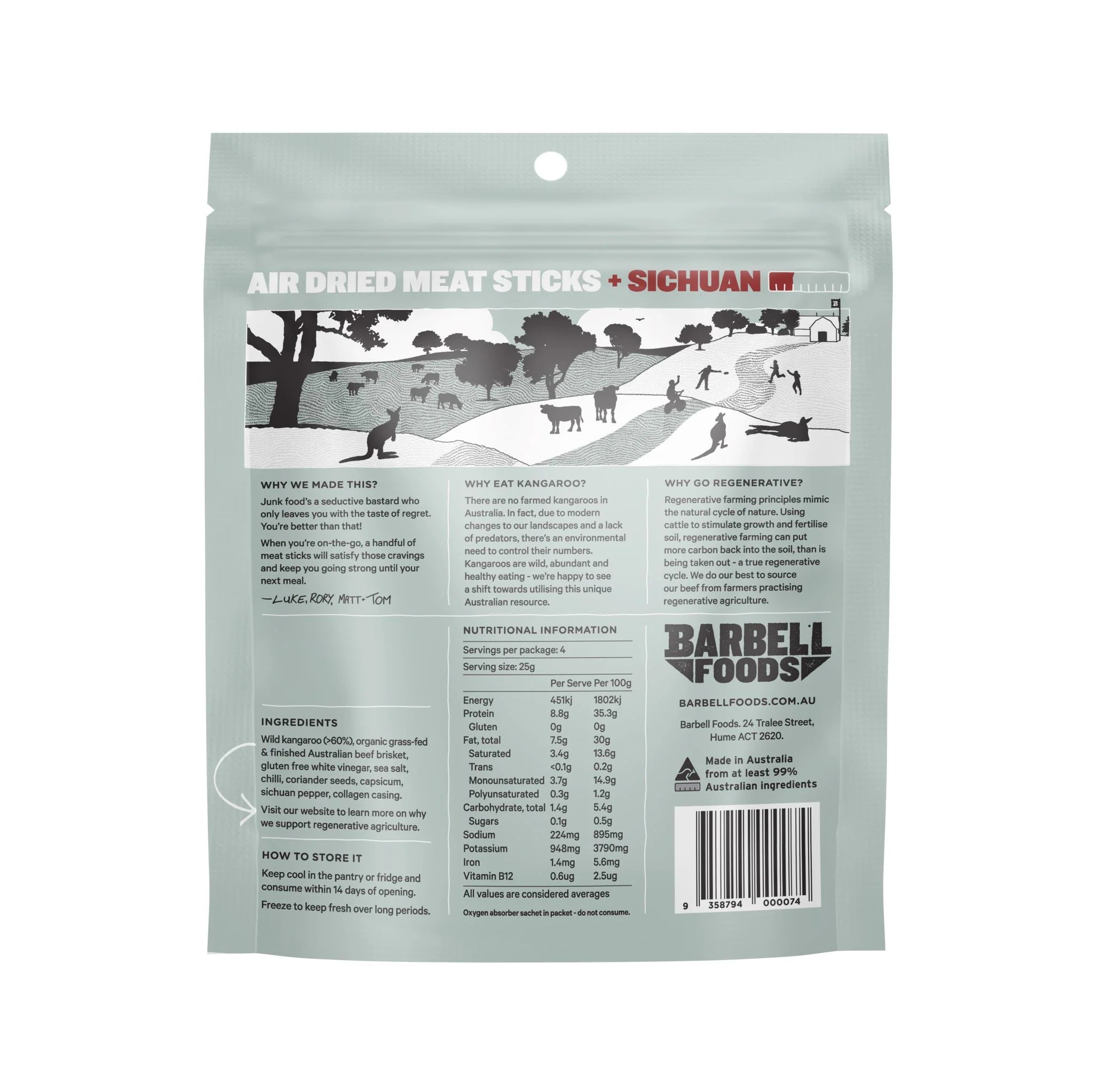 Barbell Meat Sticks - Various Flavours - 100g -  - Mansfield Hunting & Fishing - Products to prepare for Corona Virus