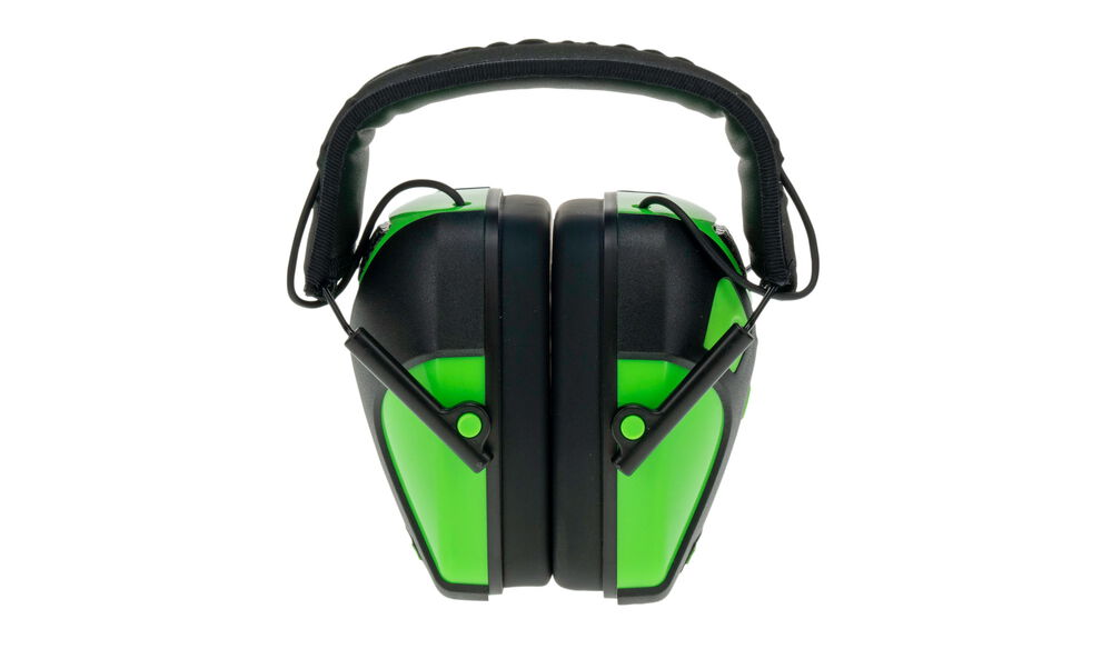 Caldwell Emax Pro Youth Electronic EarMuffs Neon Green - - Mansfield Hunting & Fishing - Products to prepare for Corona Virus