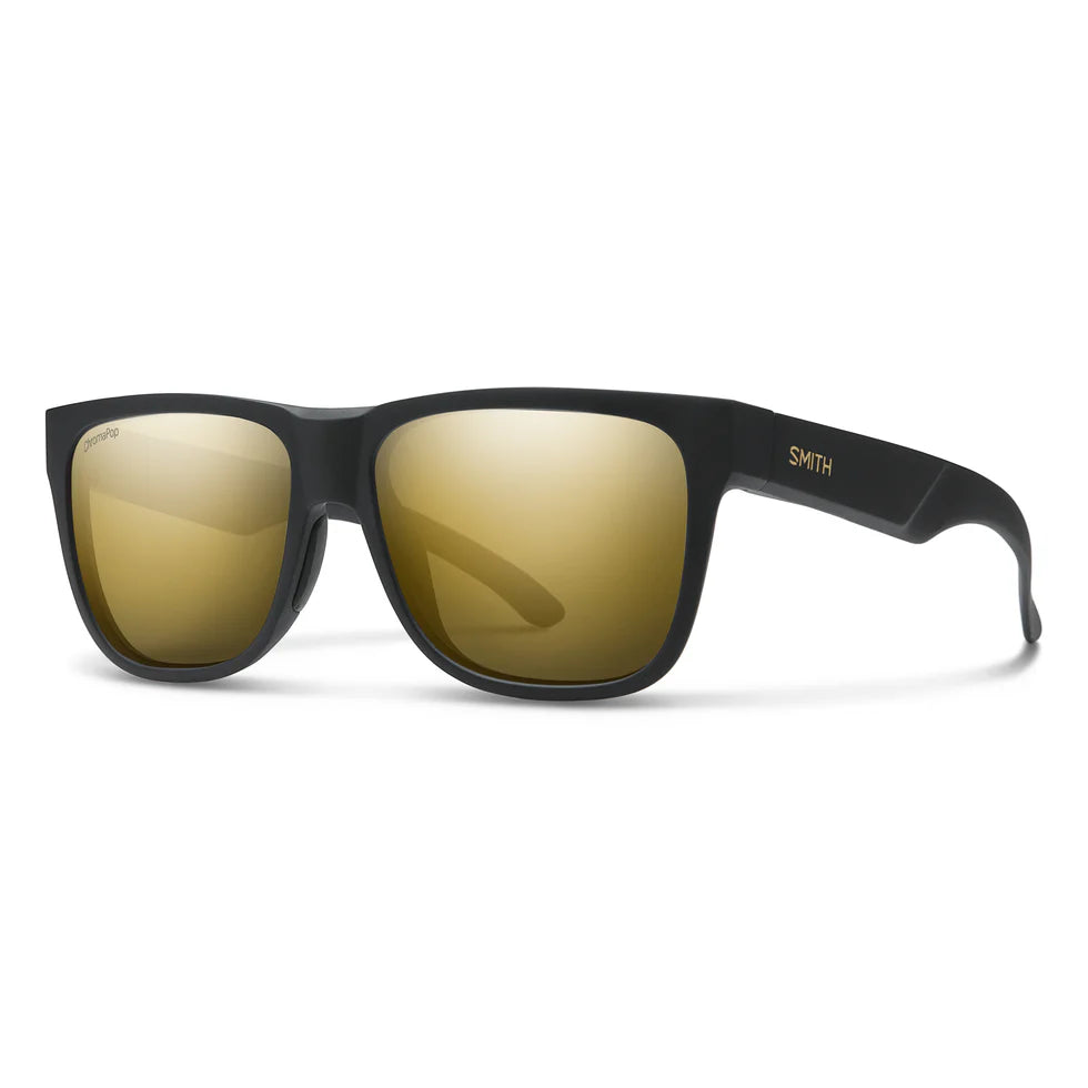Smith Optics Lowdown 2 Black Frame Gold Chromapop Lens Sunglasses - - Mansfield Hunting & Fishing - Products to prepare for Corona Virus