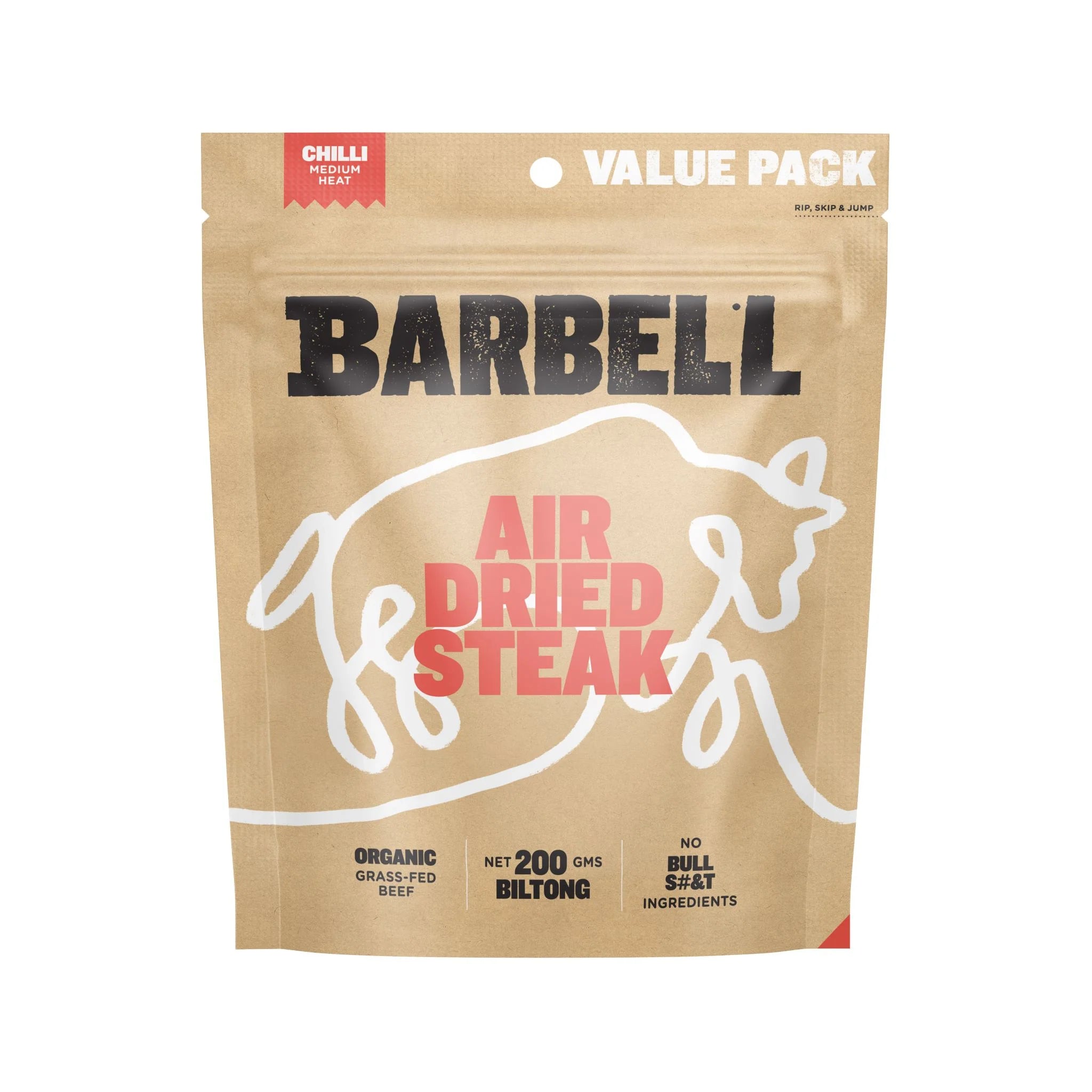 Barbell Biltong - Various Flavours - 200g - CHILLI - Mansfield Hunting & Fishing - Products to prepare for Corona Virus