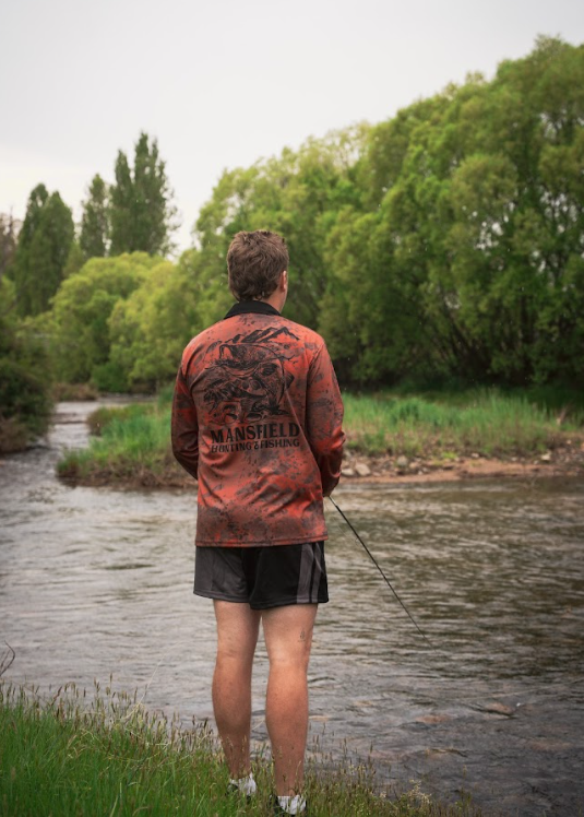 MHF Adults Cod Fishing Shirt UV 50+ - Orange