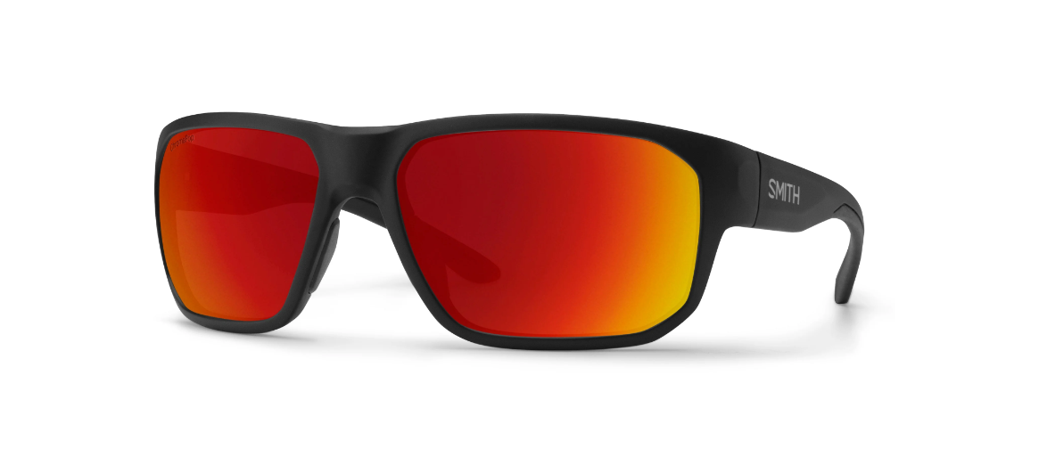 Smith Optics Arvo Matte Black Frame Polarized Red Mirror Lens
