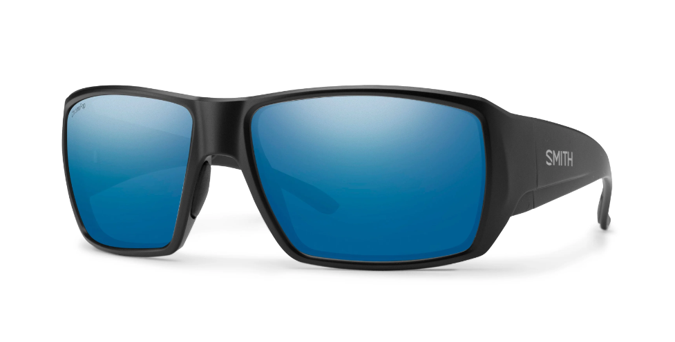 Smith Optics Guide's Choice Matte Black Polarized Blue Mirror Lens