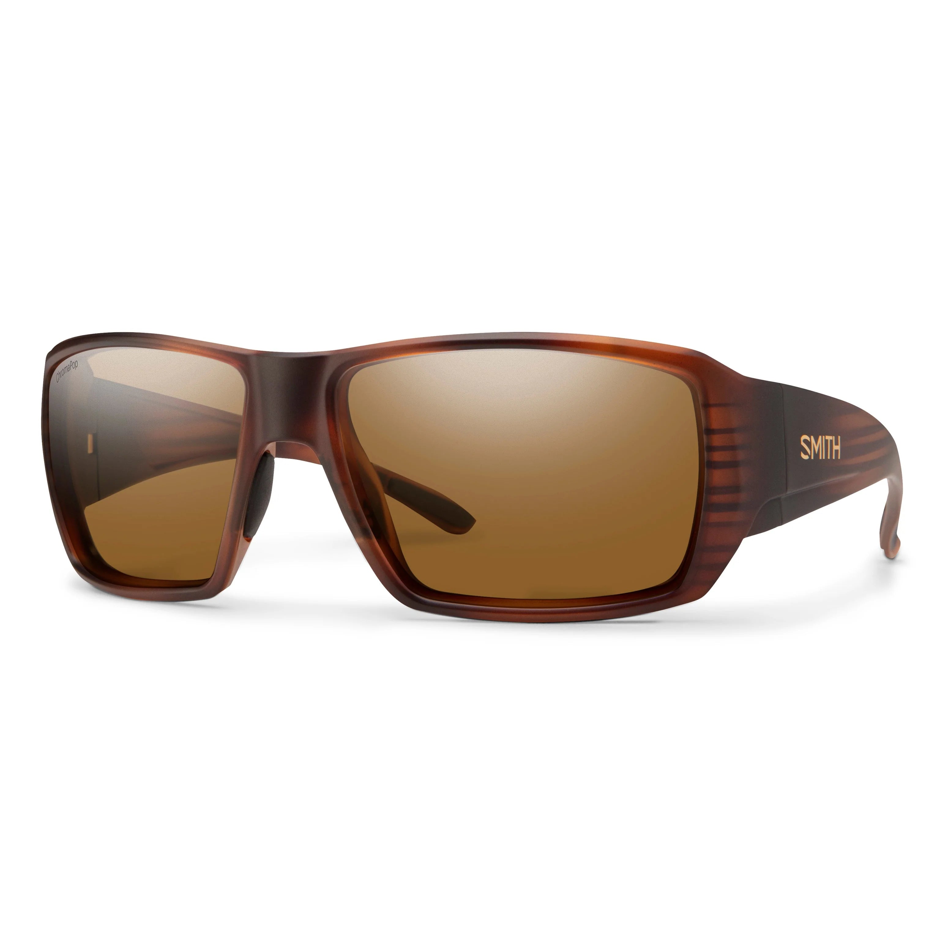 Smith Optic Guides Choice S Matte Tortoise - Chromapop Glass Polarized Brown - - Mansfield Hunting & Fishing - Products to prepare for Corona Virus