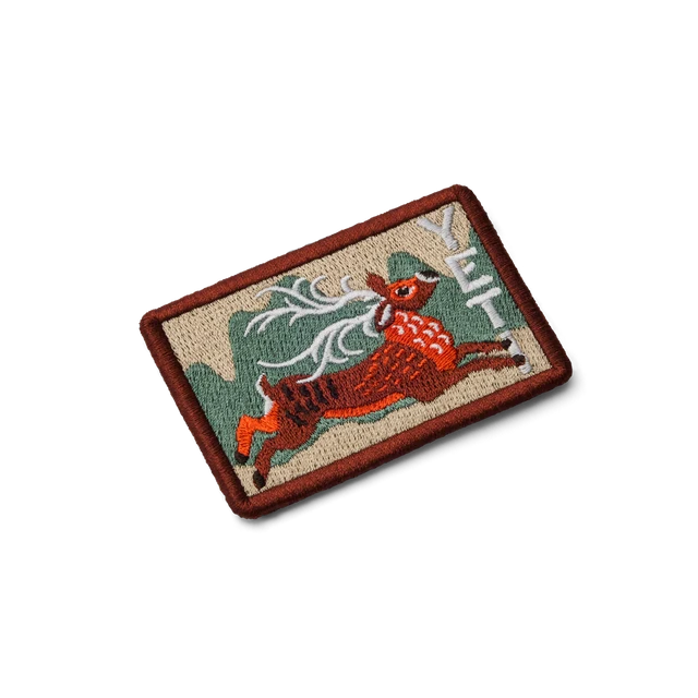 Yeti Stag Leap Patch - Stag Red