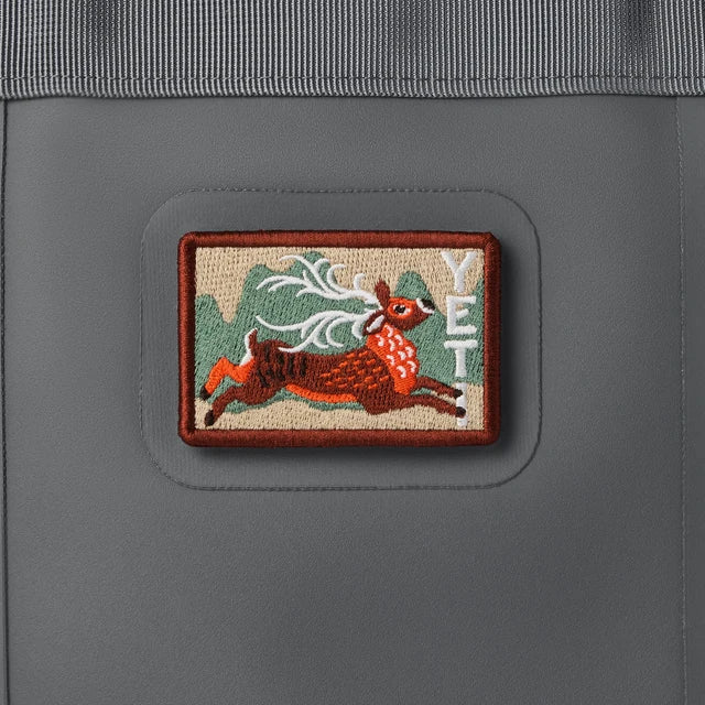 Yeti Stag Leap Patch - Stag Red