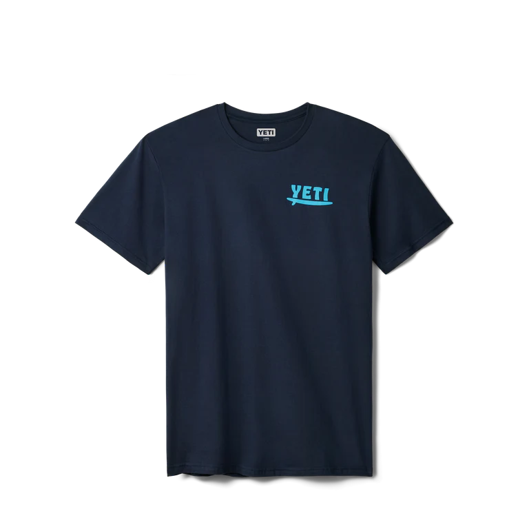Yeti Big Wave T-Shirt - Navy - - Mansfield Hunting & Fishing - Products to prepare for Corona Virus