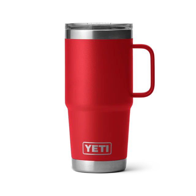 Yeti 20oz Travel Mug with StrongHold Lid (591ml) - 20OZ / RESCUE RED - Mansfield Hunting & Fishing - Products to prepare for Corona Virus