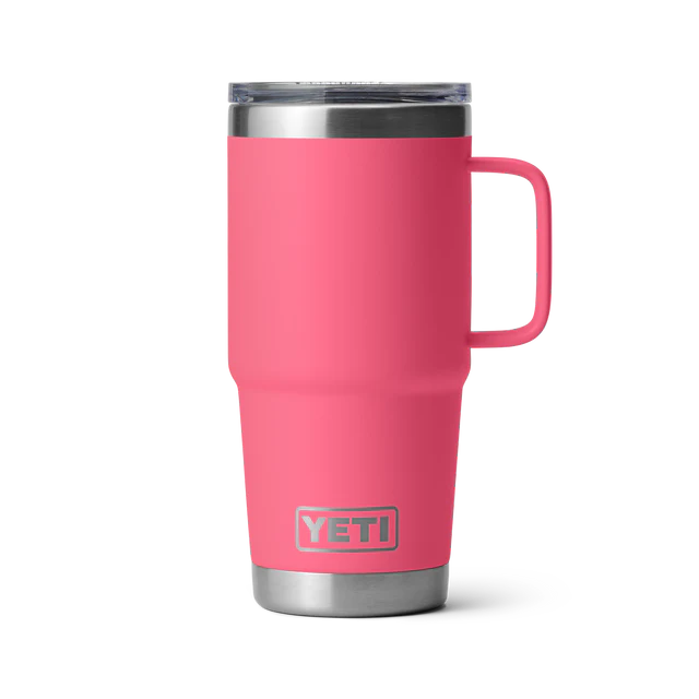 Yeti 20oz Travel Mug with StrongHold Lid (591ml) - 20OZ / TROPICAL PINK - Mansfield Hunting & Fishing - Products to prepare for Corona Virus