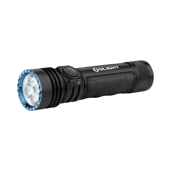 Olight Seeker 4 Pro LED Torch with Holster - Black - - Mansfield Hunting & Fishing - Products to prepare for Corona Virus