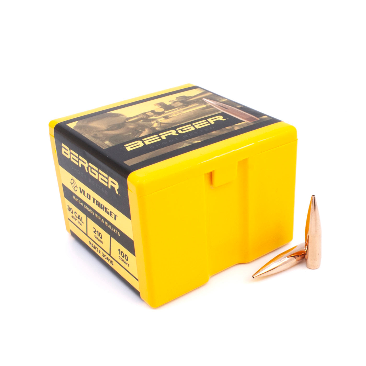 Berger 30 cal 210gr VLD Target Projectiles - 100pk - - Mansfield Hunting & Fishing - Products to prepare for Corona Virus