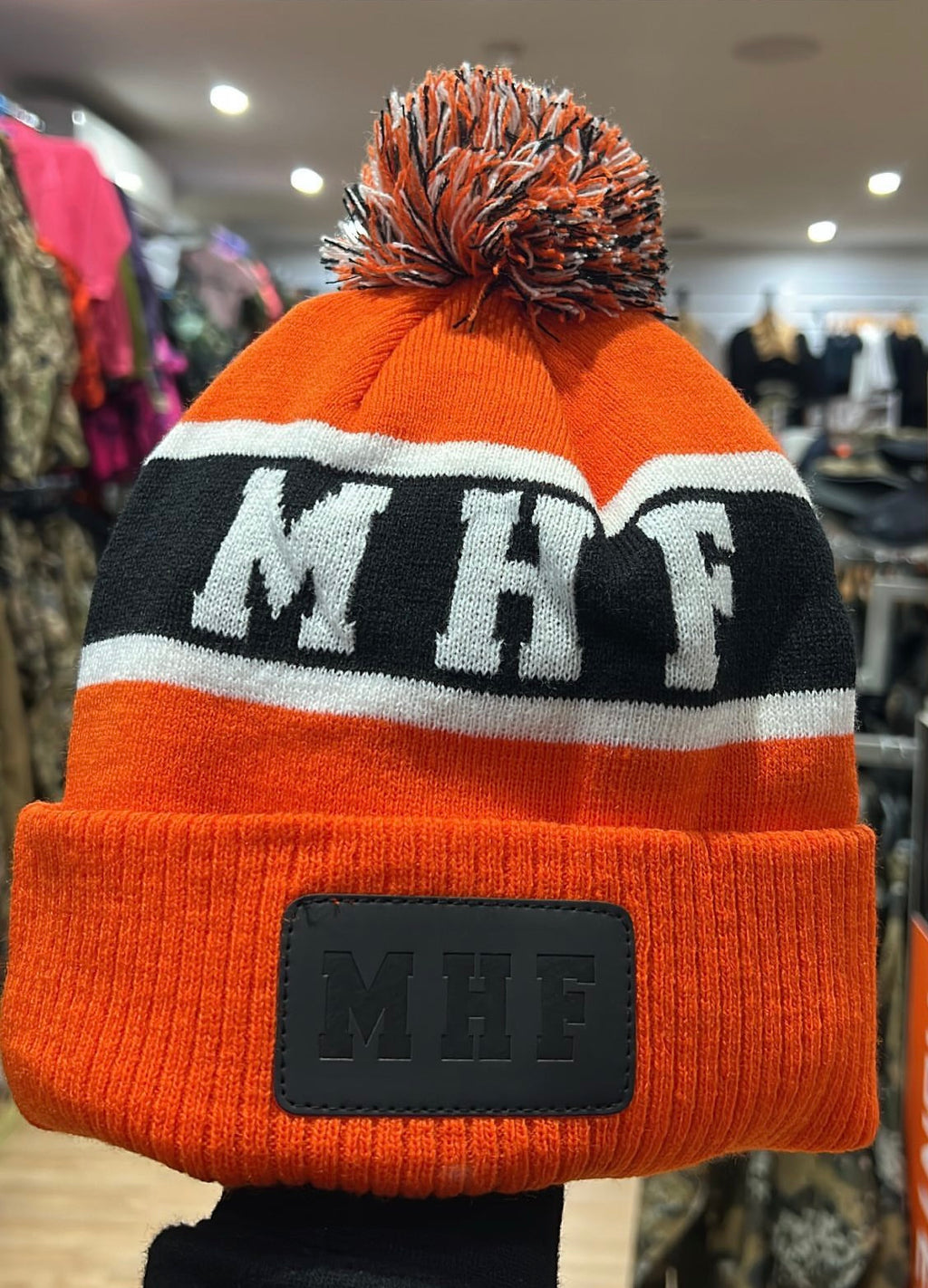 MHF Patch Beanie Orange