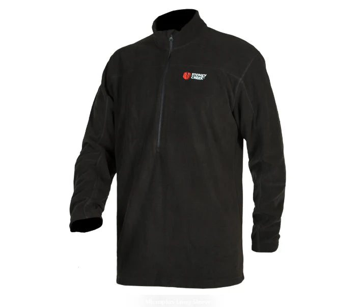 Stoney Creek Mens Microplus Long Sleeve Top - Black - S / BLACK - Mansfield Hunting & Fishing - Products to prepare for Corona Virus