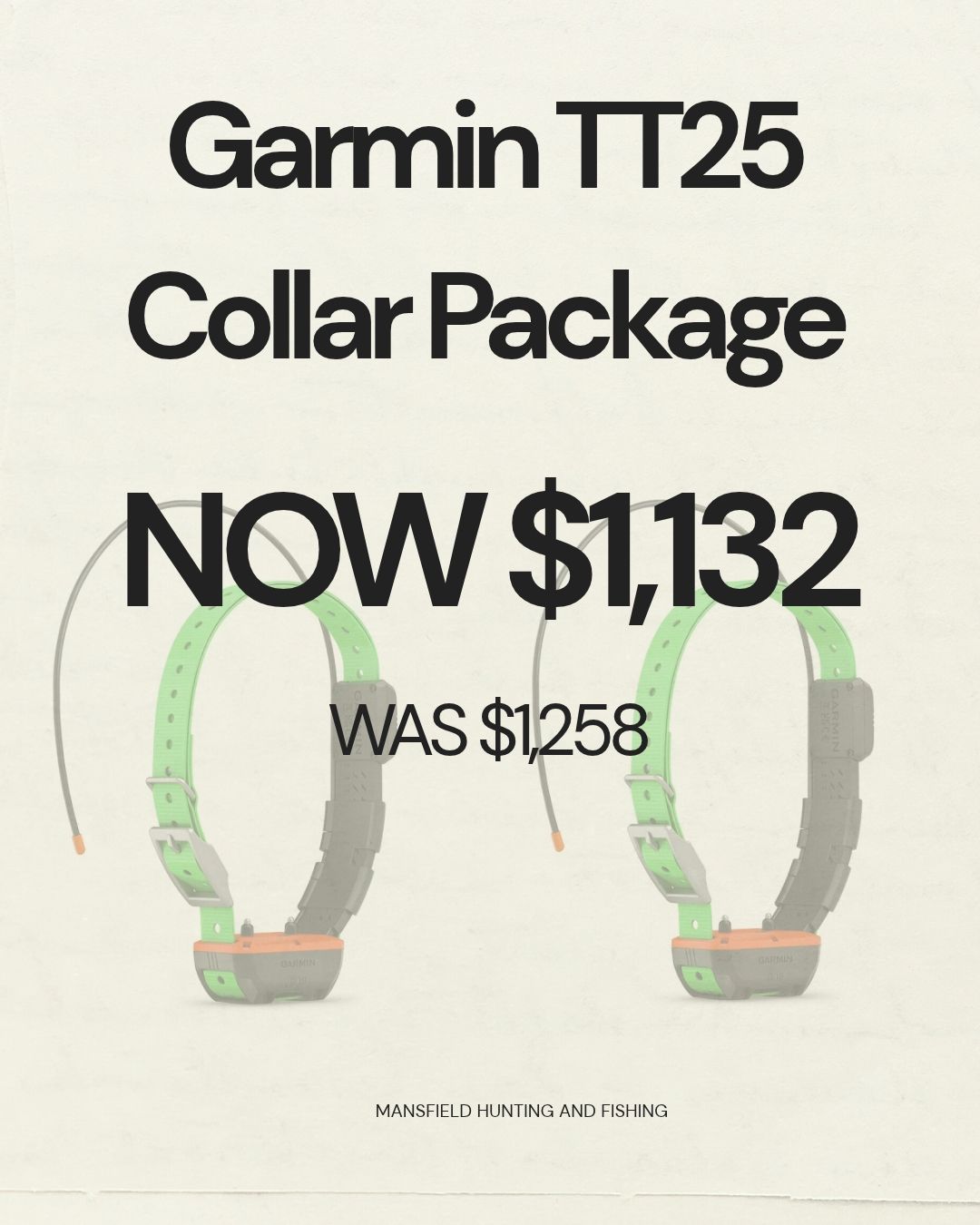 Garmin TT25 Collar Package - - Mansfield Hunting & Fishing - Products to prepare for Corona Virus