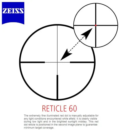 Zeiss Conquest V4 4-16x44 Ret #60 Hunting Turrets -  - Mansfield Hunting & Fishing - Products to prepare for Corona Virus