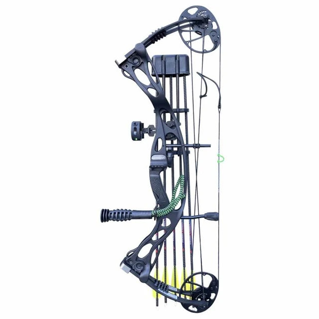 Air Bourne Outdoor 70lbs Black Compound Bow (Package)