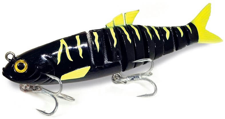 Molix Swim Shad 180mm Swimbait - BLACK CHARTRUESE TIGER - Mansfield Hunting & Fishing - Products to prepare for Corona Virus