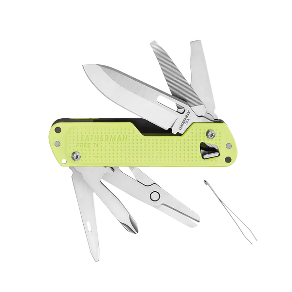 Leatherman FREE T4 Compact Pocket Knife - Lunar - - Mansfield Hunting & Fishing - Products to prepare for Corona Virus