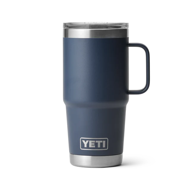 Yeti 20oz Travel Mug with StrongHold Lid (591ml) - 20OZ / NAVY - Mansfield Hunting & Fishing - Products to prepare for Corona Virus