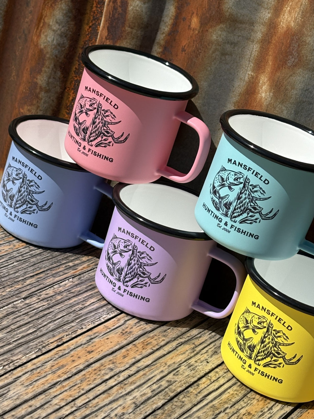 MHF Outdoors Enamel Camp Mug - - Mansfield Hunting & Fishing - Products to prepare for Corona Virus