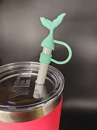 Essential Armour Silicon Straw Covers - Sea