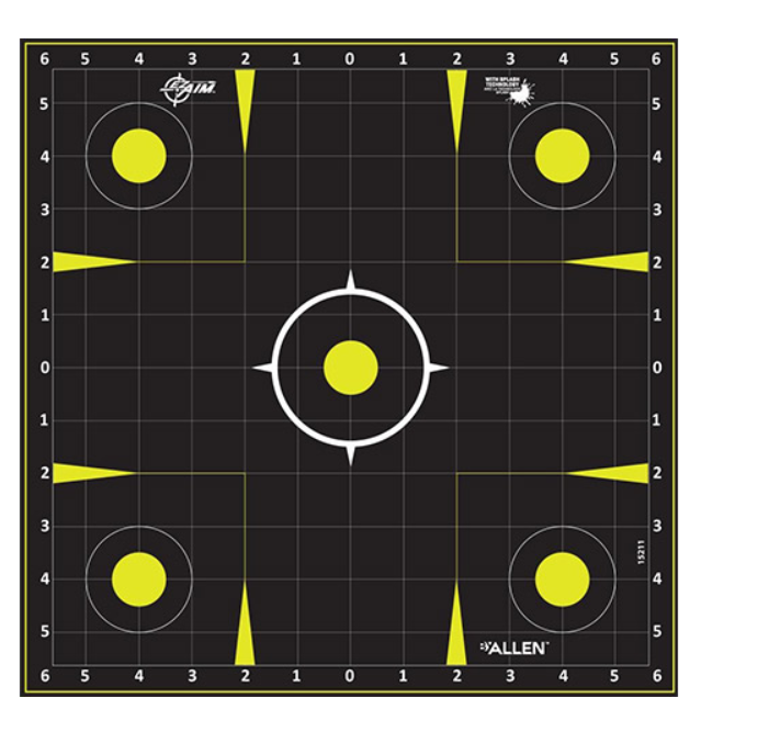 Allen EZ Aim Splash Adhesive 12" Target Sight In 12pk