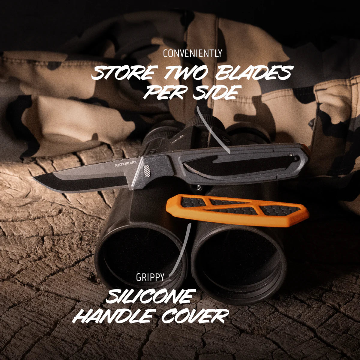 Outdoor Edge Razor APX 2.5" Titanium Coated Frame - - Mansfield Hunting & Fishing - Products to prepare for Corona Virus