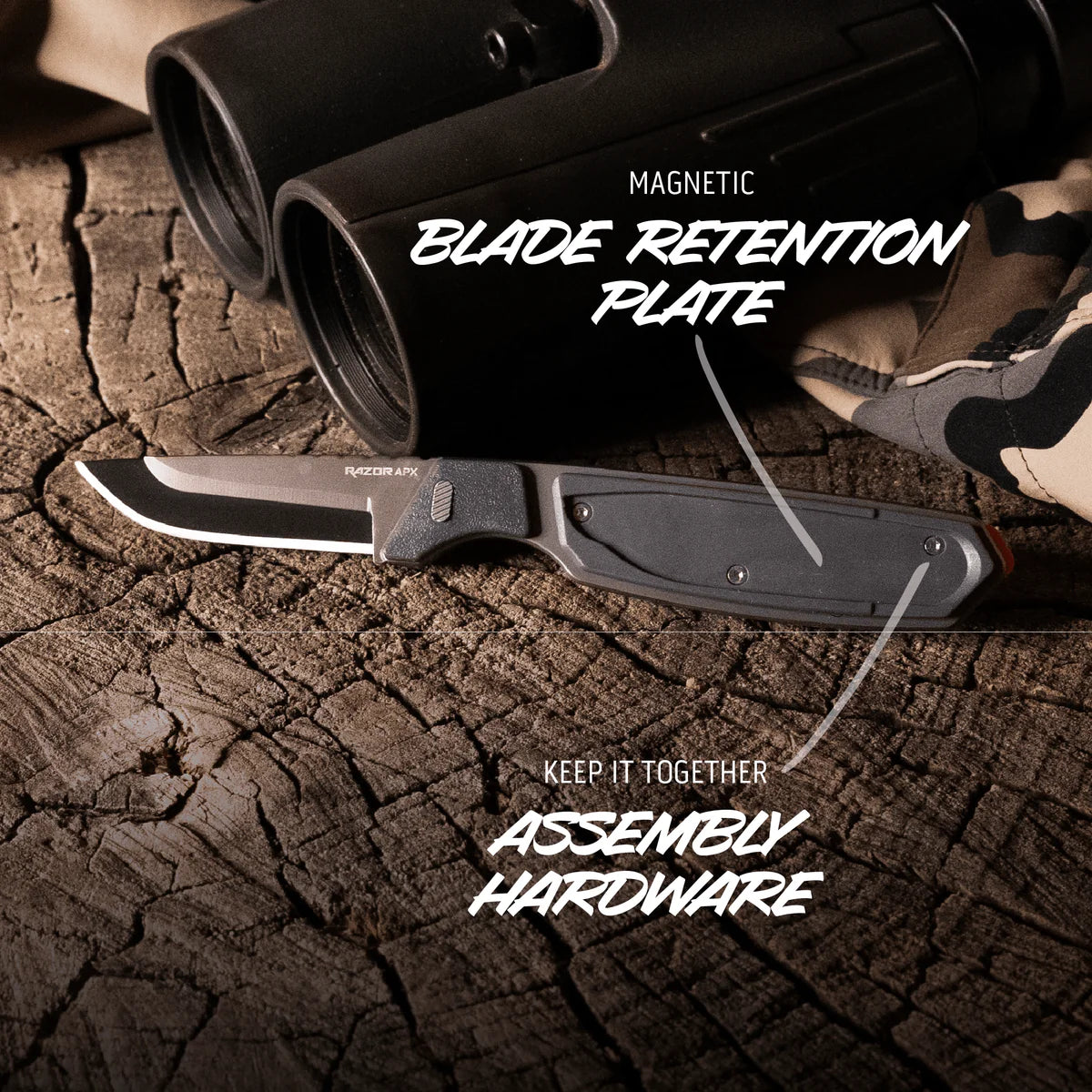 Outdoor Edge Razor APX 2.5" Titanium Coated Frame - - Mansfield Hunting & Fishing - Products to prepare for Corona Virus