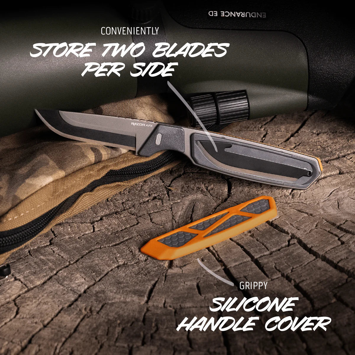 Outdoor Edge APX 3.0" Titanium Coated Frame - - Mansfield Hunting & Fishing - Products to prepare for Corona Virus