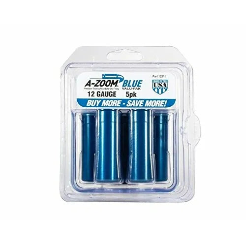 A-Zoom Snap Cap 12g Blue 5pk - - Mansfield Hunting & Fishing - Products to prepare for Corona Virus