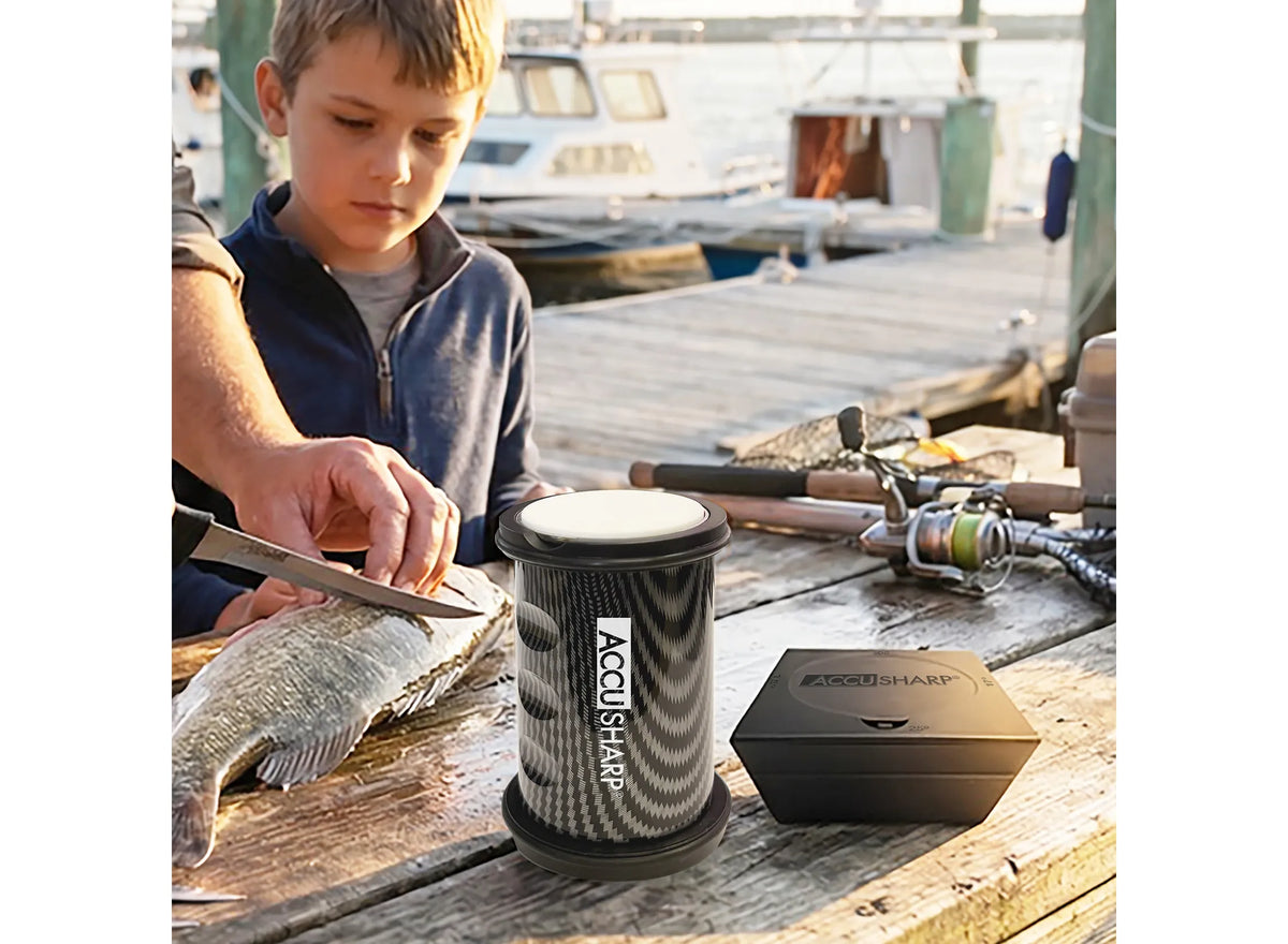 Accusharp Rolling Stone Knife Sharpener - 4 stone - - Mansfield Hunting & Fishing - Products to prepare for Corona Virus