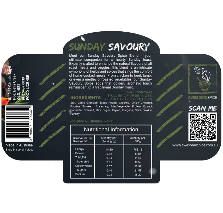 Awesome Spice - Sunday Savoury - - Mansfield Hunting & Fishing - Products to prepare for Corona Virus