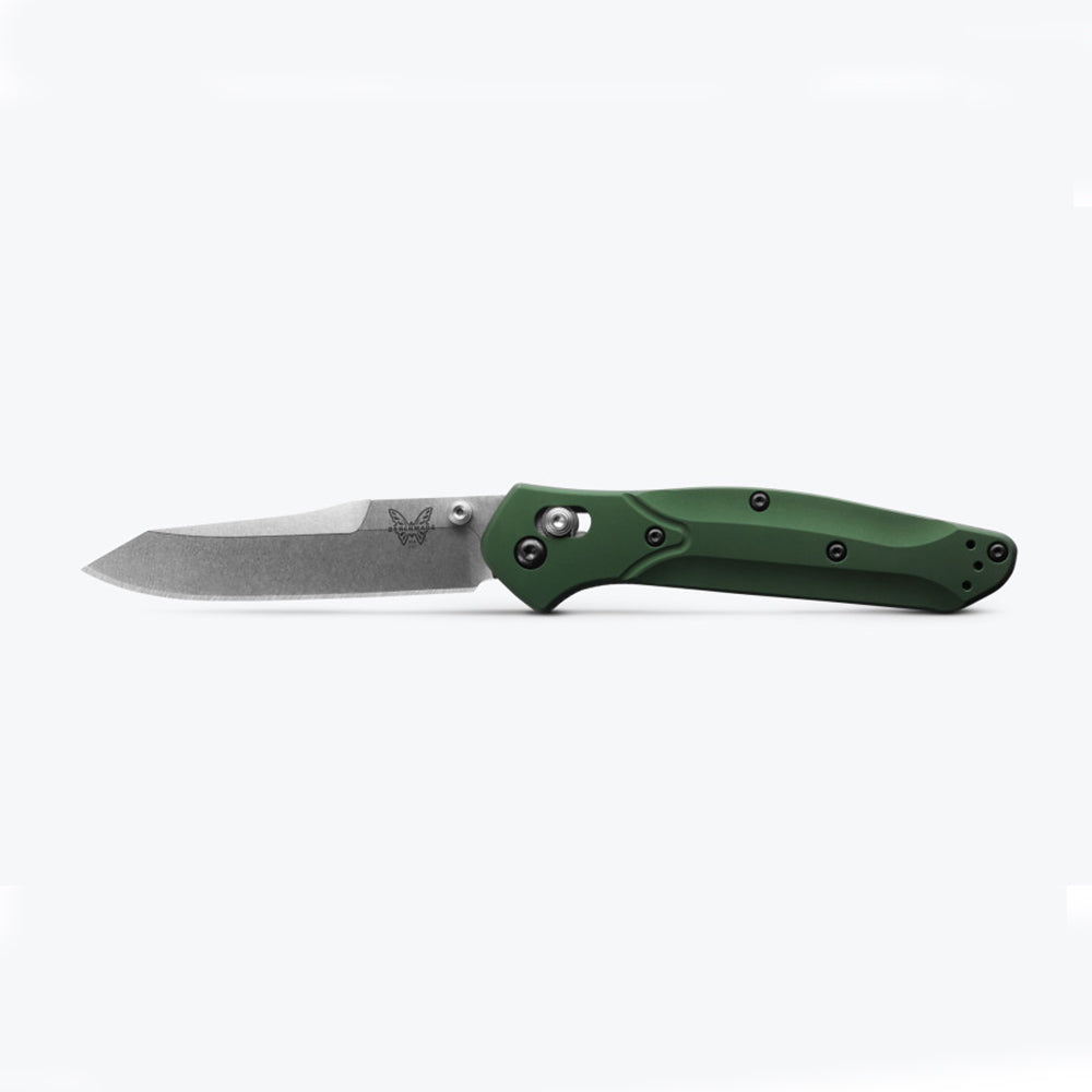 Benchmade Osborn Axis S30V Steel Folding Knife - Green - - Mansfield Hunting & Fishing - Products to prepare for Corona Virus