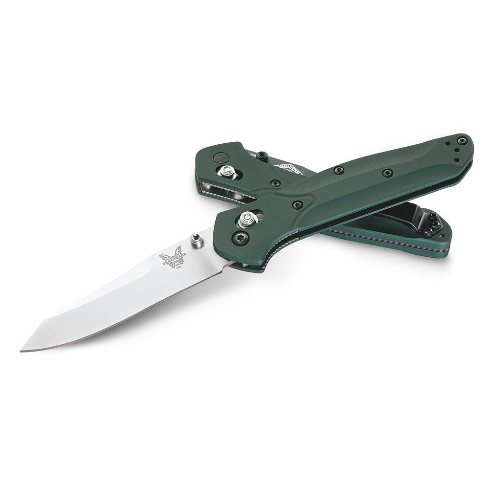 Benchmade Osborn Axis S30V Steel Folding Knife - Green - - Mansfield Hunting & Fishing - Products to prepare for Corona Virus