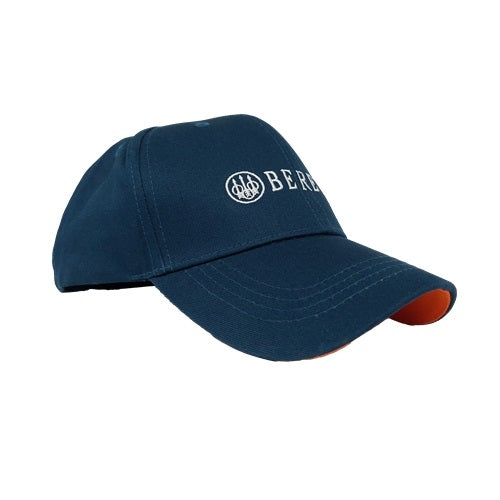 Beretta Baseball Cap Blue & Orange (Cotton Twill) - - Mansfield Hunting & Fishing - Products to prepare for Corona Virus