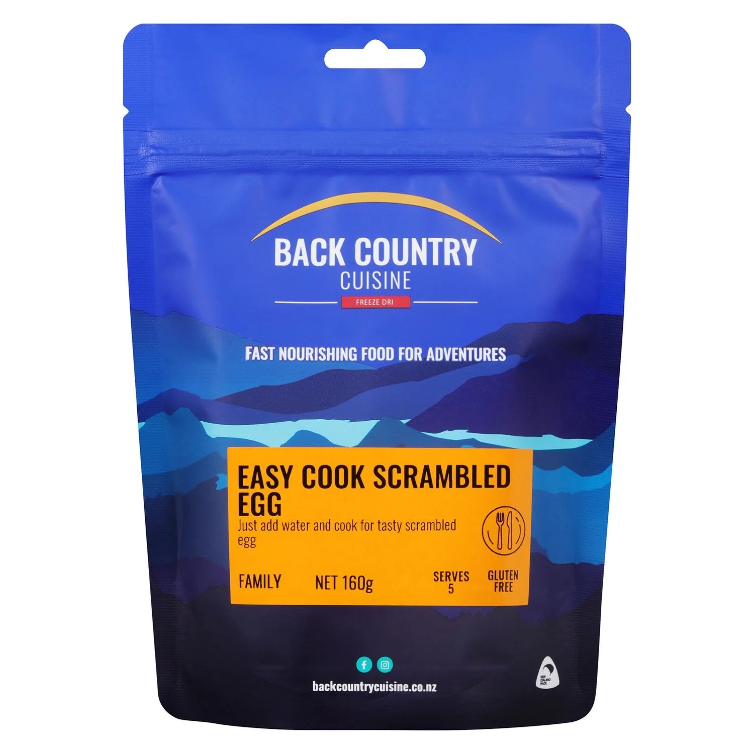Back Country Cuisine Easy Cook Scrambled Egg - FAMILY - Mansfield Hunting & Fishing - Products to prepare for Corona Virus
