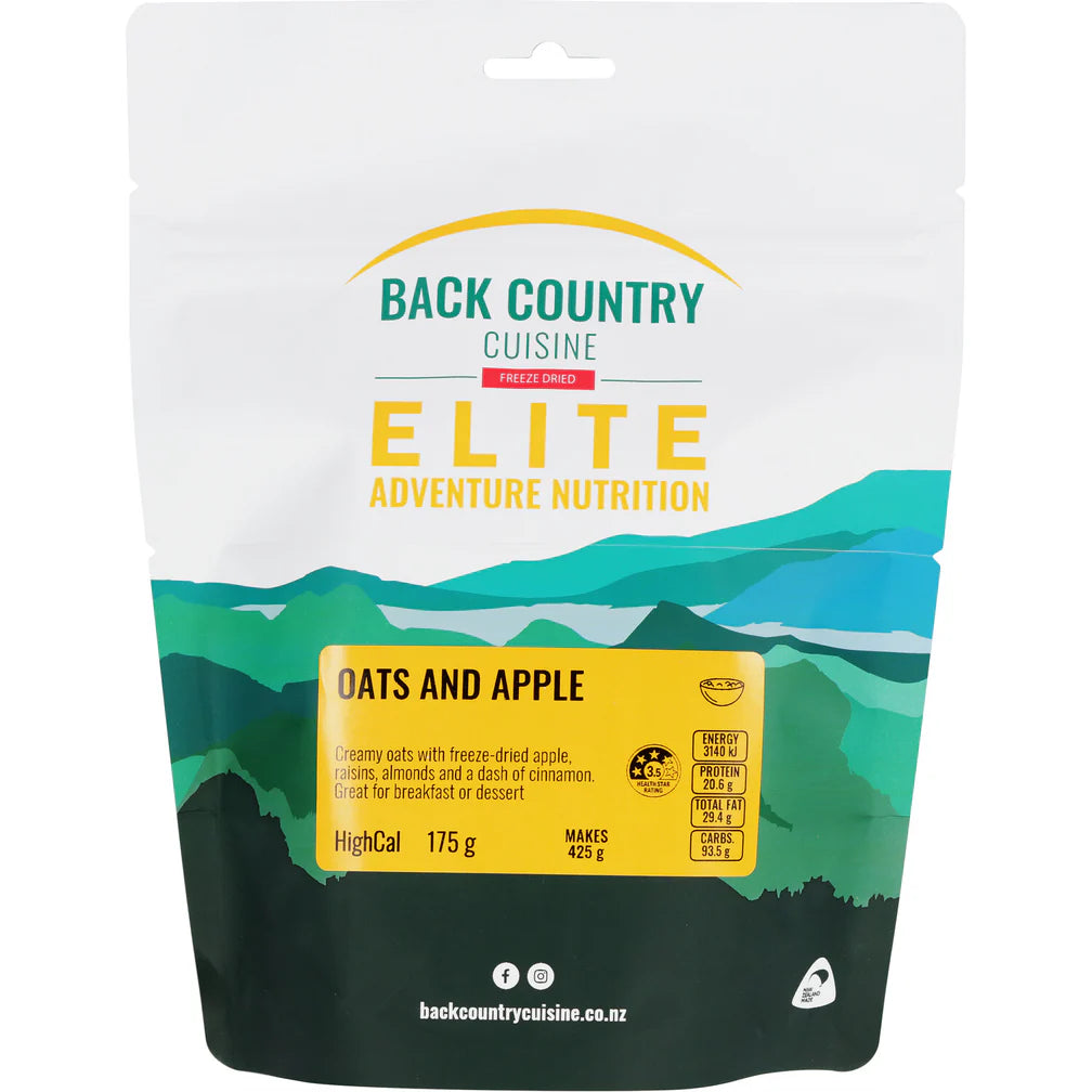 Back Country Cuisine - ELITE - Oats and Apple -  - Mansfield Hunting & Fishing - Products to prepare for Corona Virus