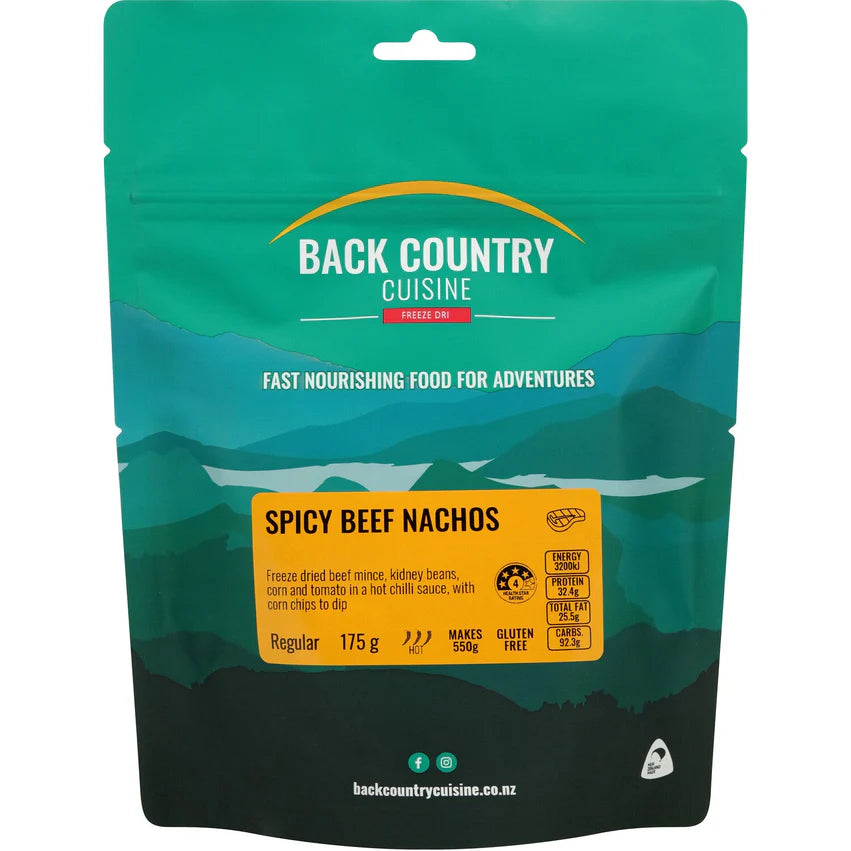 Back Country Cuisine - Spicy Beef Nachos - - Mansfield Hunting & Fishing - Products to prepare for Corona Virus