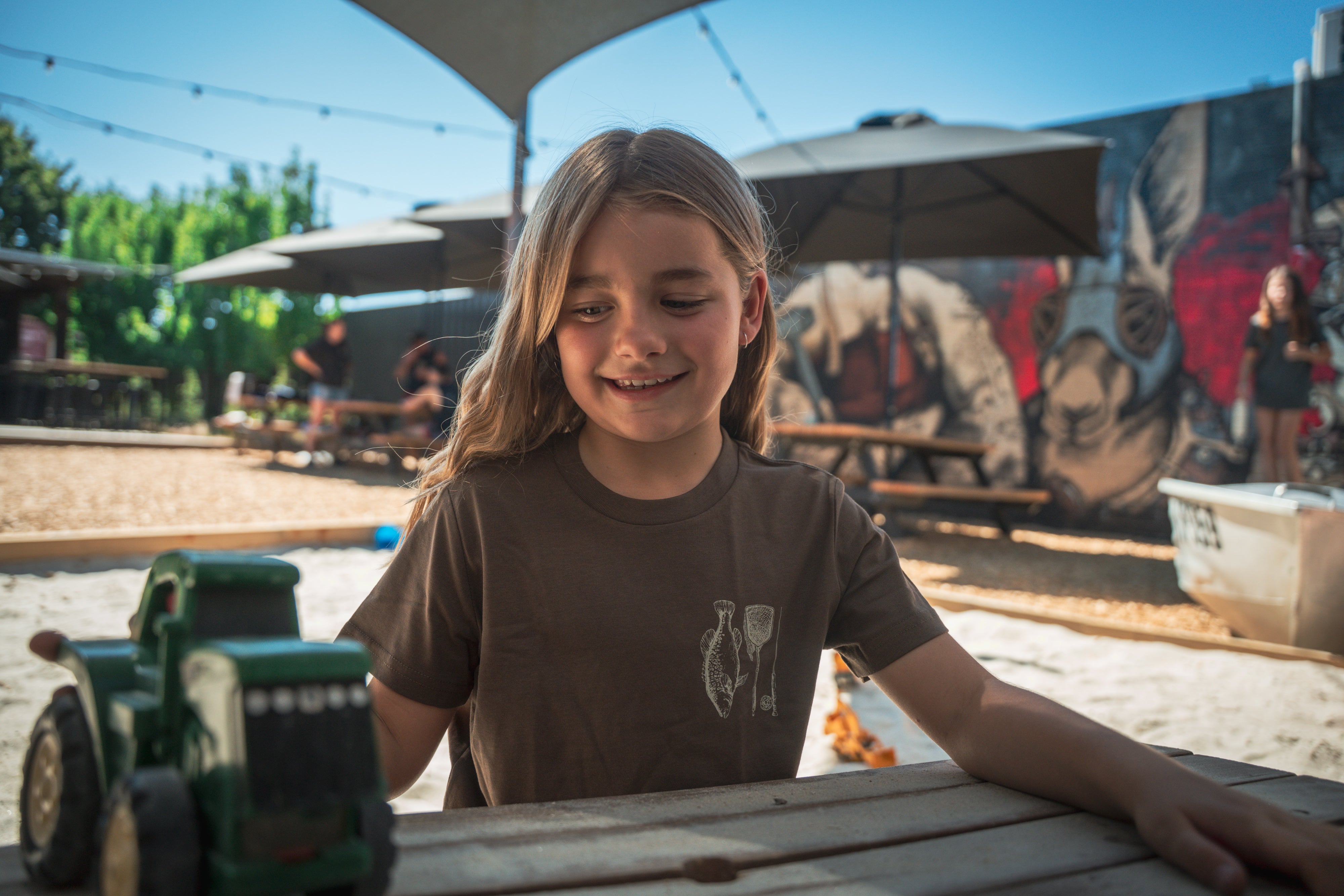 MHF Kids Freshwater Tee - Walnut - - Mansfield Hunting & Fishing - Products to prepare for Corona Virus