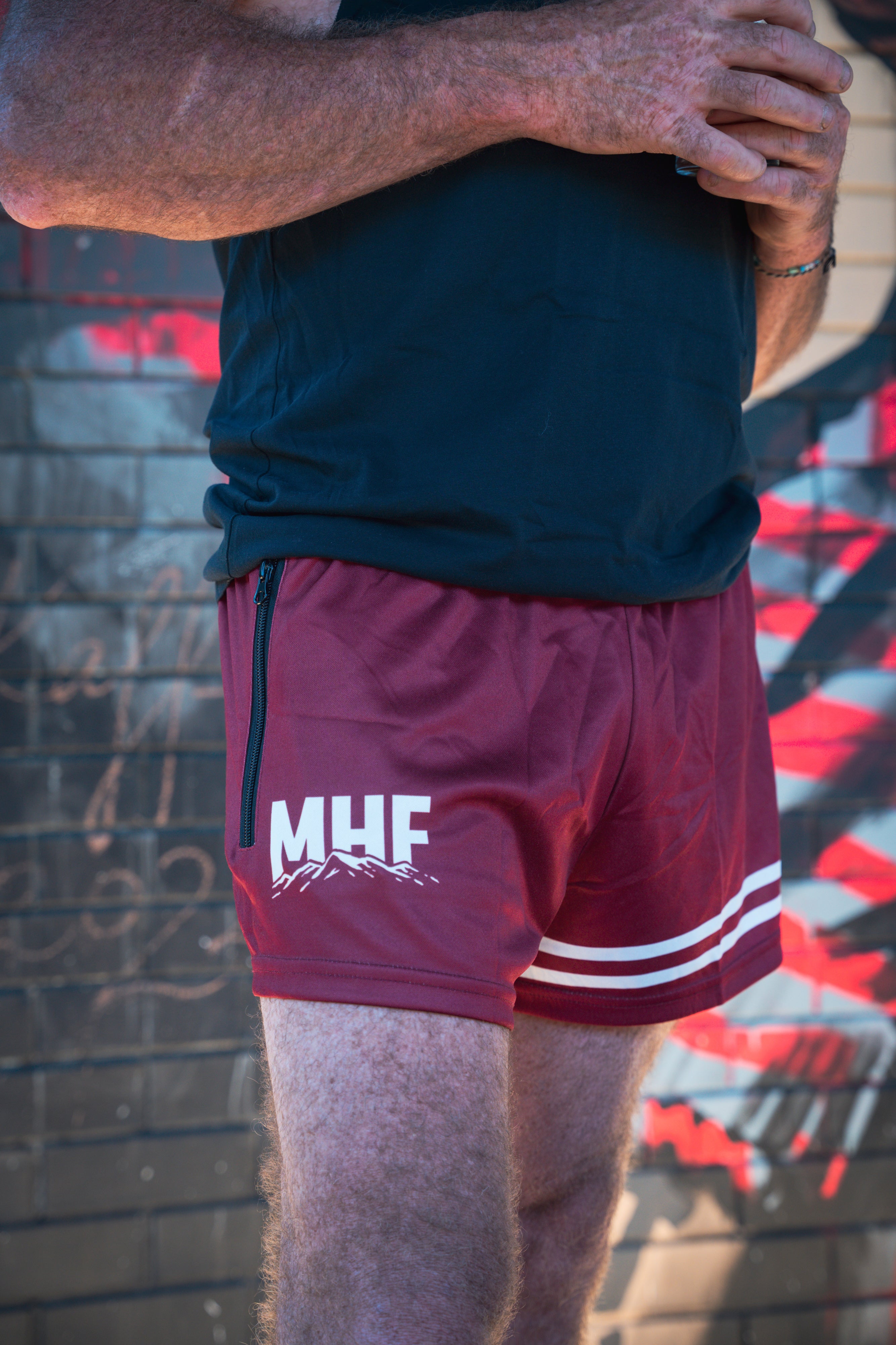 MHF Mountain Footy Shorts - Side Zip Pockets - - Mansfield Hunting & Fishing - Products to prepare for Corona Virus