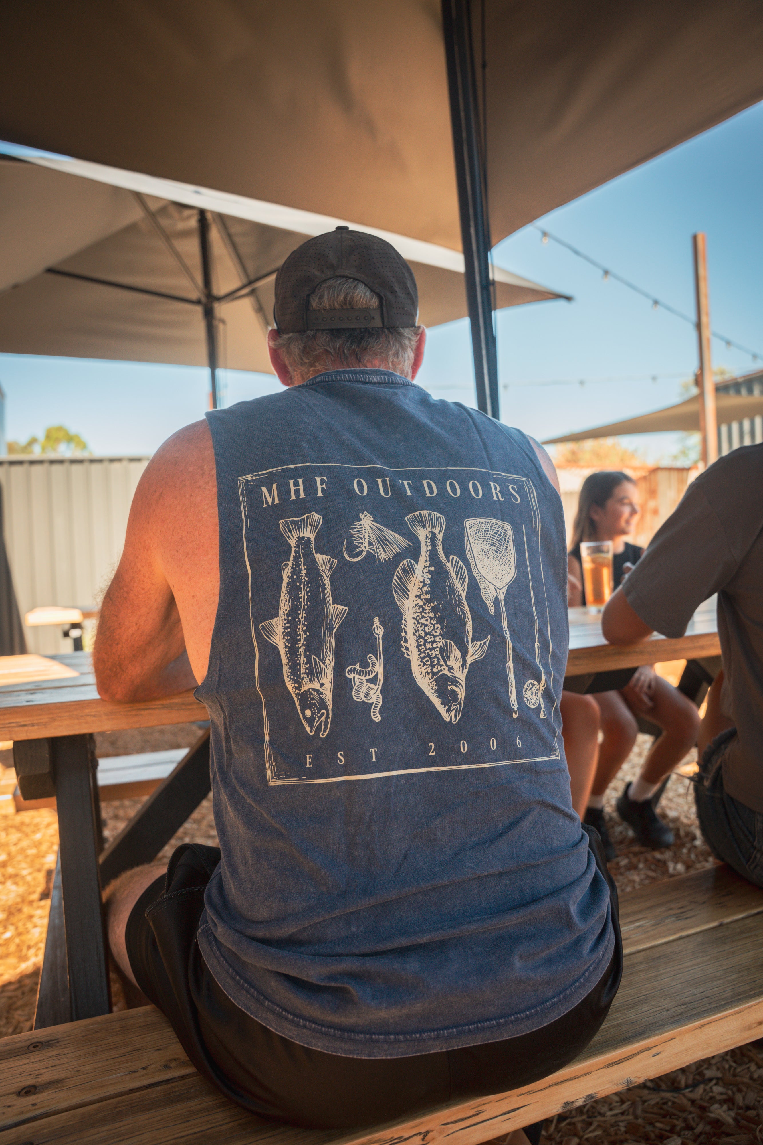 MHF Freshwater Singlet - Stonewash Blue - - Mansfield Hunting & Fishing - Products to prepare for Corona Virus