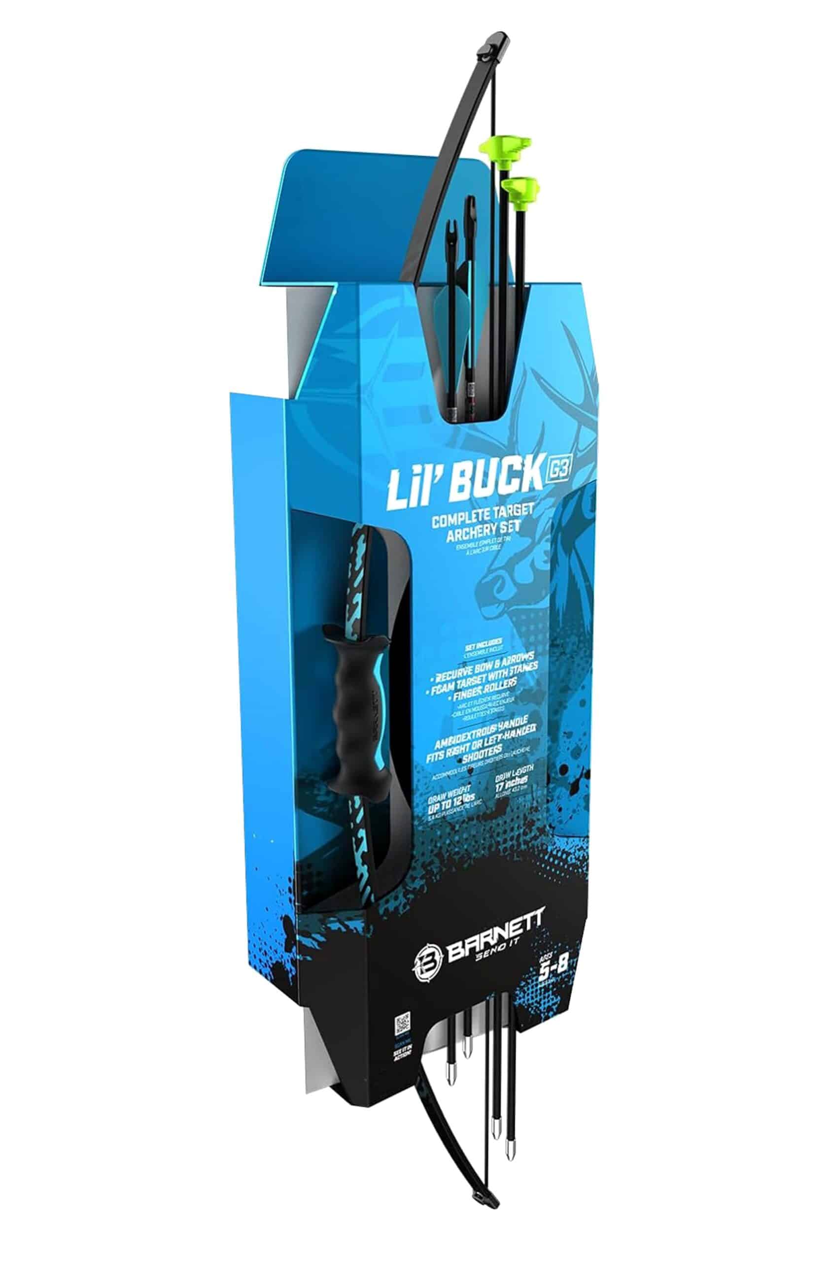 Barnett Lil Buck Recurve Bow Combo - BLUE - Mansfield Hunting & Fishing - Products to prepare for Corona Virus