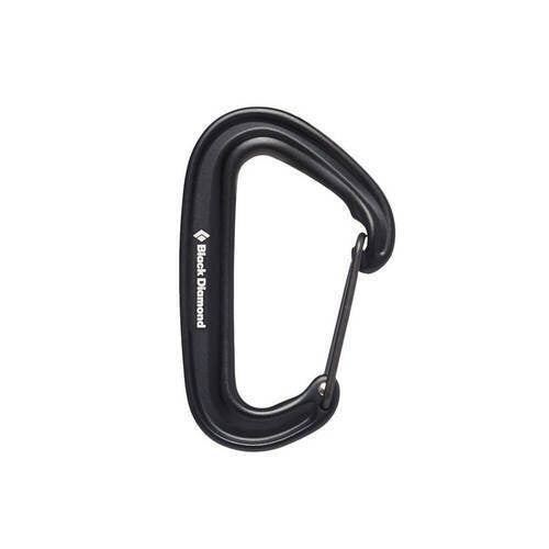 Black Diamond MiniWire Carabiner Black -  - Mansfield Hunting & Fishing - Products to prepare for Corona Virus