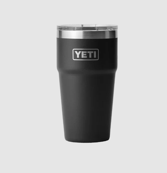 Yeti 20oz Stackable Cup (591ml) - 20OZ / BLACK - Mansfield Hunting & Fishing - Products to prepare for Corona Virus