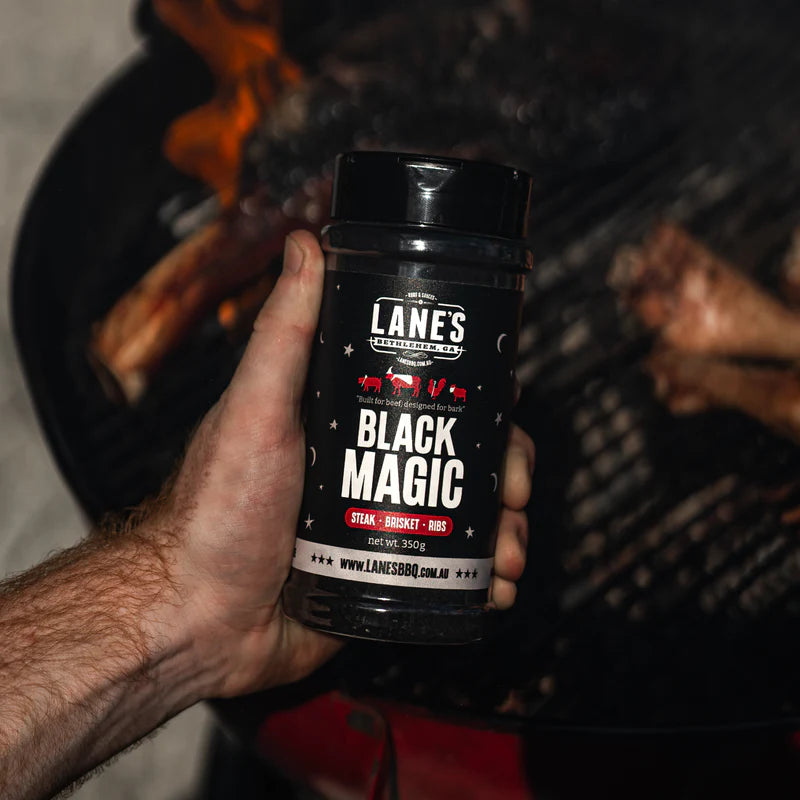 Lanes BBQ Comp Range Seasonings- Black Magic 330g - - Mansfield Hunting & Fishing - Products to prepare for Corona Virus