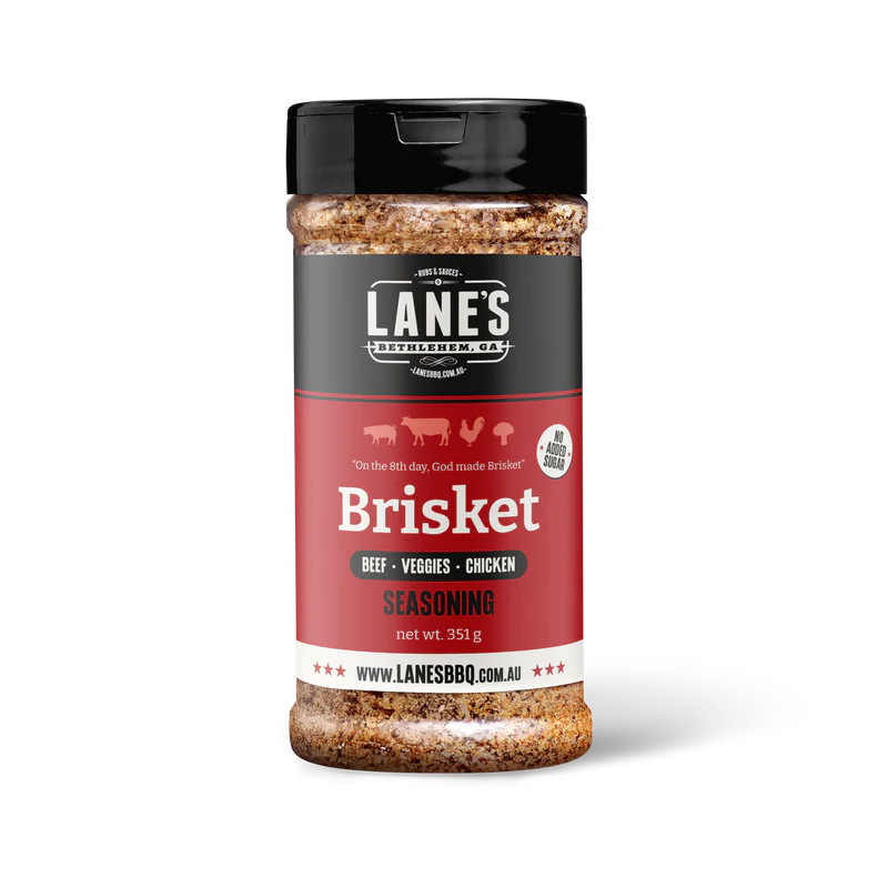 Lanes BBQ Seasoning - BRISKET - Pitmaster 340 Gm - 340 GM - Mansfield Hunting & Fishing - Products to prepare for Corona Virus