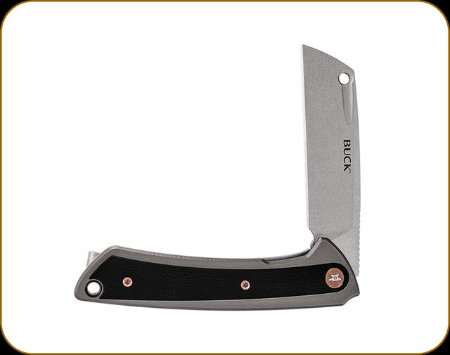 Buck Hiline Grey 3 1/4" Cleaver D2 Knife - - Mansfield Hunting & Fishing - Products to prepare for Corona Virus
