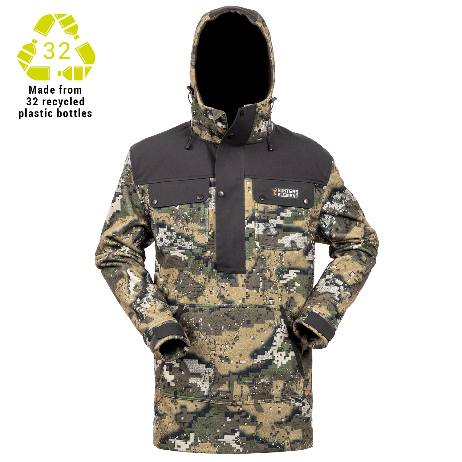 Hunters Element Bush Coat Half Zip - Desolve Veil - S / DESOLVE VEIL - Mansfield Hunting & Fishing - Products to prepare for Corona Virus